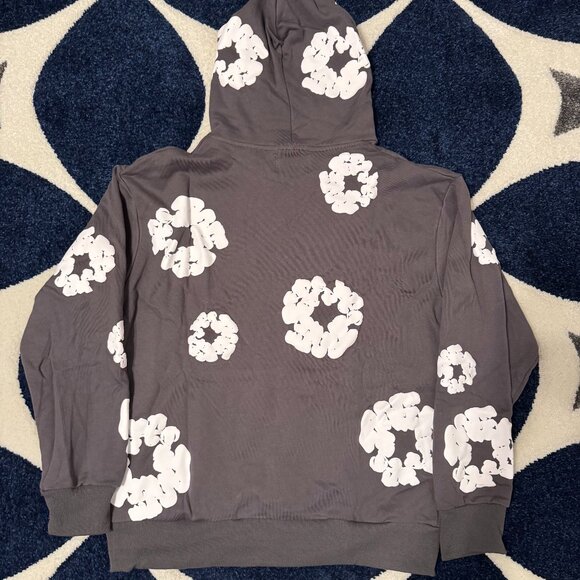 Denim Tears The Cotton Wreath Gray Pullover Hoodie Men’s Size Small or Medium - Picture 3 of 3